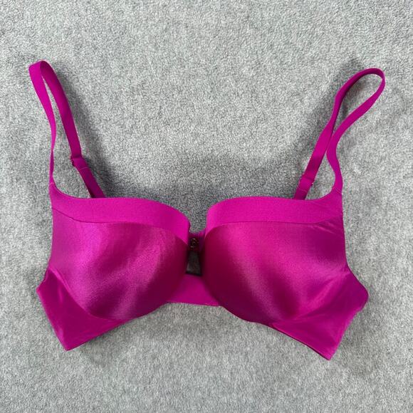 Victoria's Secret Push Up Bra Magenta Purple Women's 34B Underwire - Picture 1 of 4
